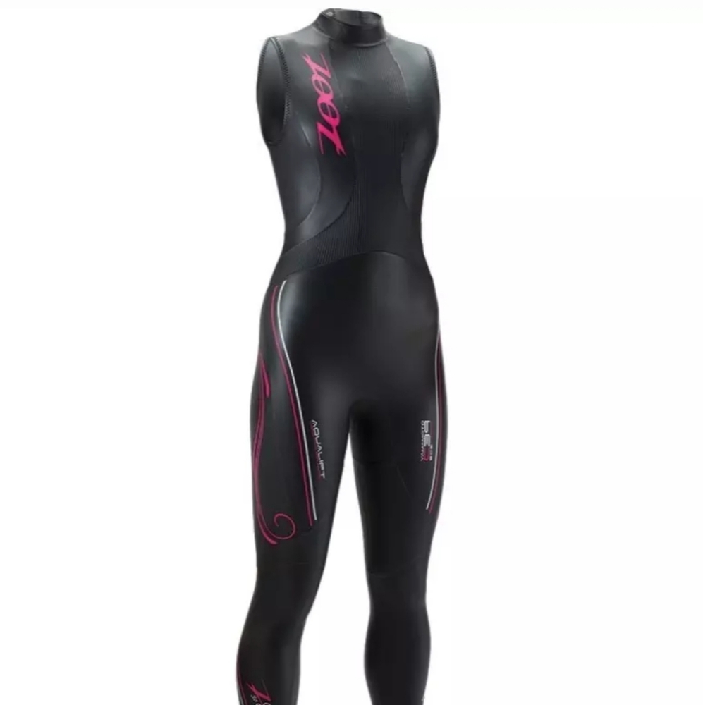 Zoot Women's Black and Pink Wetsuit